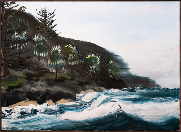 Paul Ryan The Palm Coast Looking North , 2022 Oil on Linen 130 x 180cm