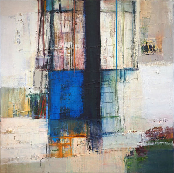 Morten Lassen Poem M (42), 2023 Oil on linen 90 x 90cm