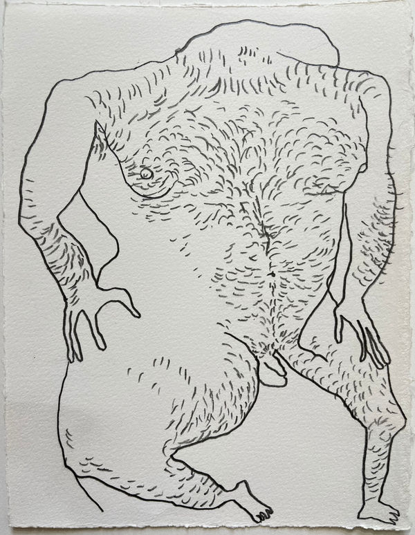 Caroline Zilinsky Original Sin I, 2022 Pencil on Canson Card F. 40 x 32cm (paper 18 x12cm)