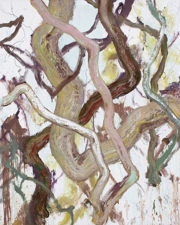 Brett McMahon Tree Study 7, 2025 Oil, acrylic and pencil on linen 190 x 148cm