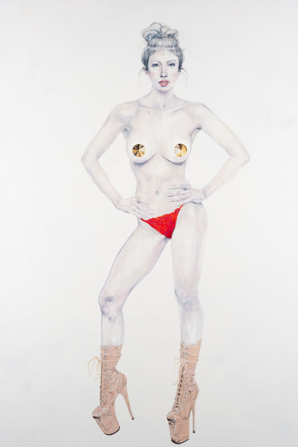 Dee Smart In the Balance II, 2021 Oil on aluminium composite panel F. 170 x 114.5cm