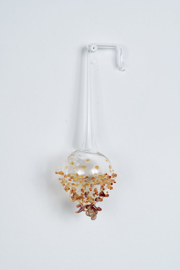 Floria Tosca Phototrophic body 1, 2023 Handformed and blown glass 25cm x 5cm approx dimensions variable
