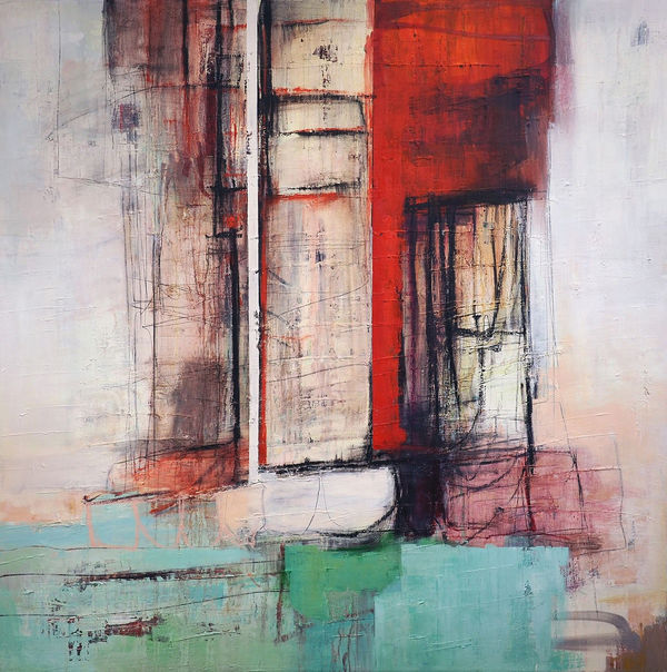 Morten Lassen Poem H (47), 2023 Oil on linen 150 x 150cm