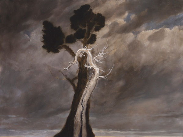 Jason Cordero Each Bore the Other's Weight, 2024 Oil on aluminium panel 30 x 40cm