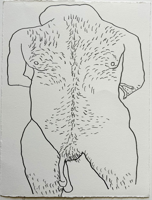 Caroline Zilinsky Original Sin II, 2022 Pencil on Canson Card paper 18 x 12cm framed 40 x 32cm