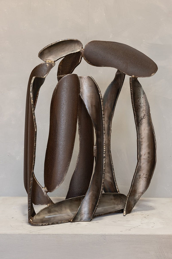 James Rogers Strum, 2024 Waxed steel (H) 58 x (W) 42 x (D) 22cm