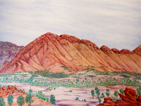 Kumantji (Hubert) Pareroultja West MacDonnell Ranges, 2024 Acrylic on linen 183 x 244cm