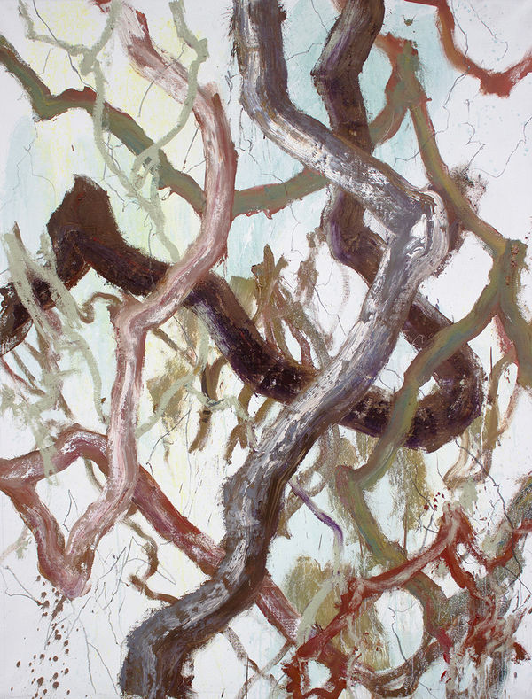 Brett McMahon Tree Study 9, 2025 Oil, acrylic and pencil on linen 190 x 148cm