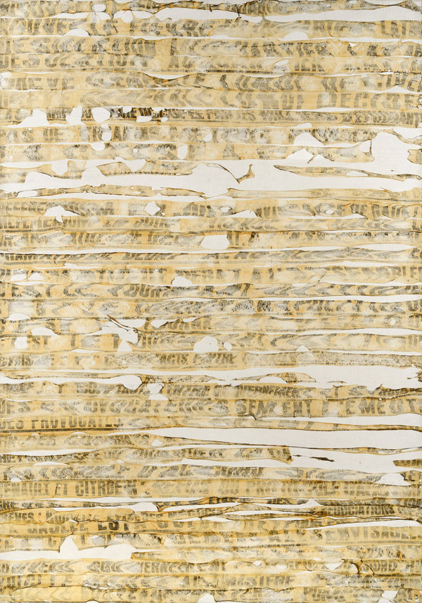 Gil Joseph Wolman nouvelle grève générale, 1968 art scotch sur toile 162 x 114 cm