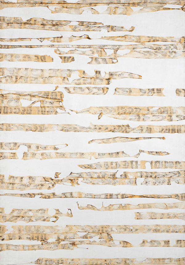 Gil Joseph Wolman lundi décisif, 1968 art scotch sur toile 162 x 114 cm