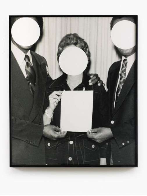 John Baldessari, Three voided persons, 1999