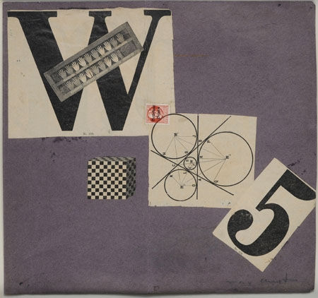Max Ernst Manifeste W 5 (Weststupidien 5) III. Manifesto, jacket maquette, 1920 collage et frottage sur papier et écriture dactylographique sur papier 28 x 30 cm