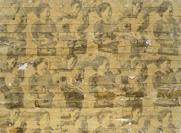 Gil Joseph Wolman Sans titre (Vietnam), 1968 art scotch sur toile 60 x 81 cm