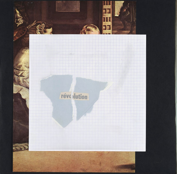 Gil Joseph Wolman révolution, 1987 collage: Canson, page de magazine, papier, calque 30 x 30 cm