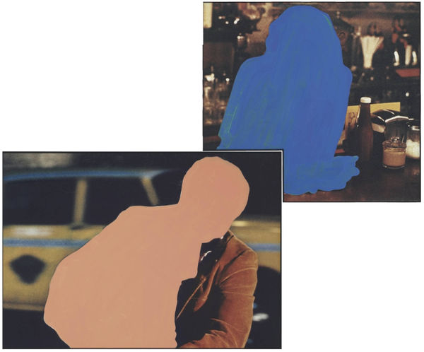 John Baldessari, Figure with burden, Figure at rest, 1990