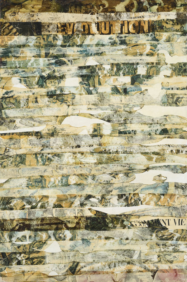 Gil Joseph Wolman révolution art scotch sur toile 81 x 54 cm (archives)