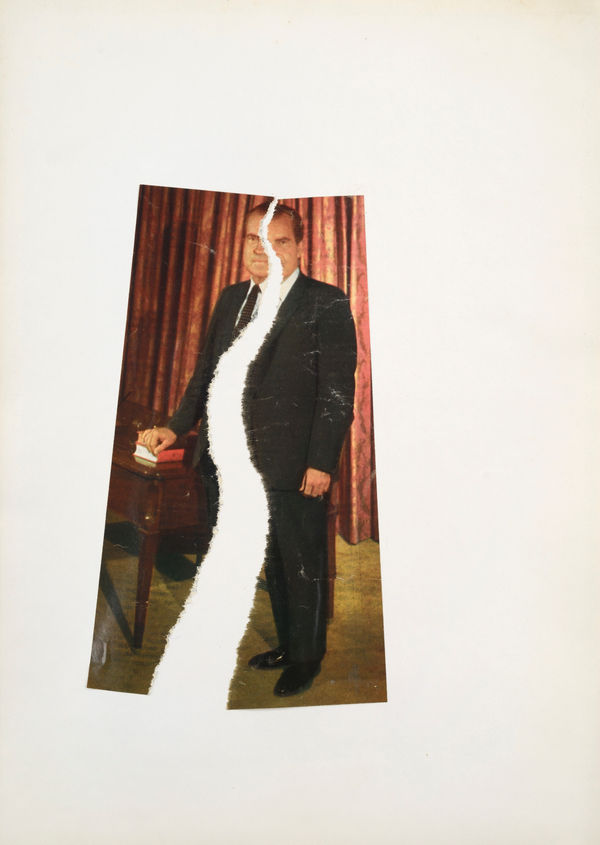 Gil Joseph Wolman Nixon, ca.1977 papier séparé sur Canson 42 x 30 cm