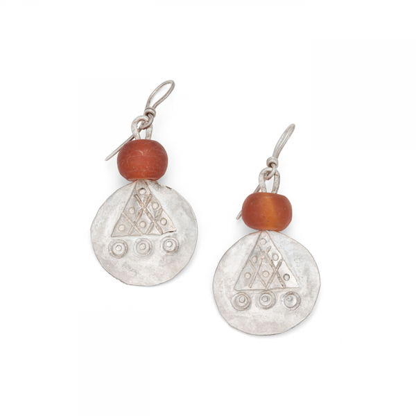 Guy Royle, Earrings - Carnelian, 2022