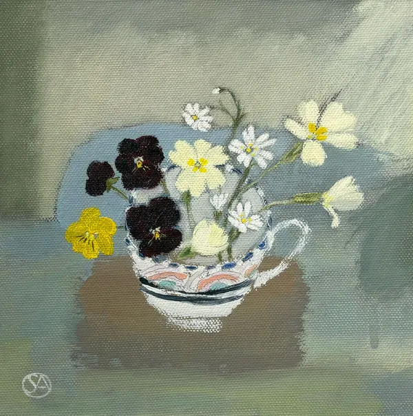 Stephanie Axtell, Honiton Cup and Spring Flowers, 2026