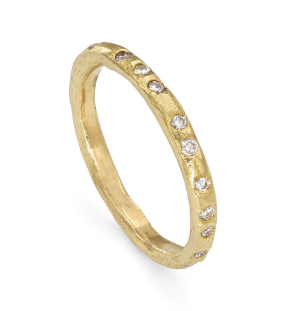 Emily Nixon, Crest Peppered Rock Ring, 2025