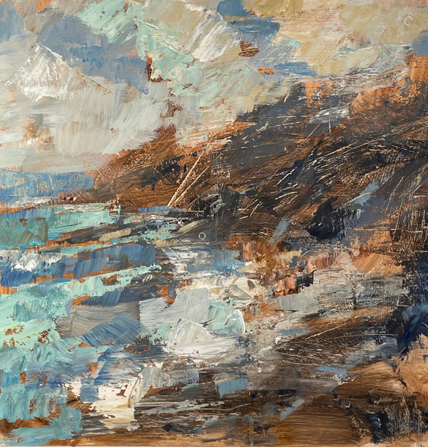 Crashing Tide, 2025 Oil on board