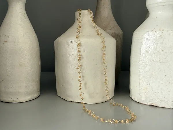 Nina Bukvic, (NB129) Diamond Link Necklace, 2021