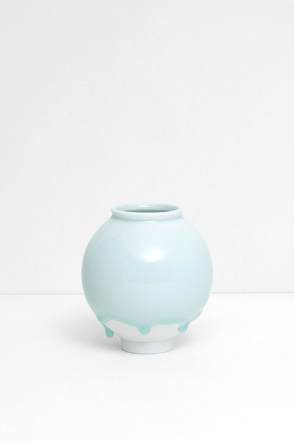 Jaejun Lee, 35 Moon Jar | Pale Celadon Drips, 2025