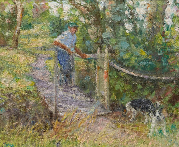 Diana Armfield, Footbridge over the Nant Hir