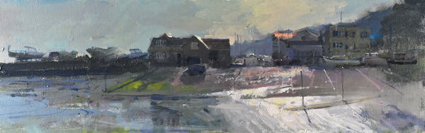 Richard Pikesley, Late Afternoon, Low Spring Tide, Lyme Regis Slip