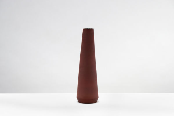Studio ThusThat, Red Mud Vase - Tall, 2019