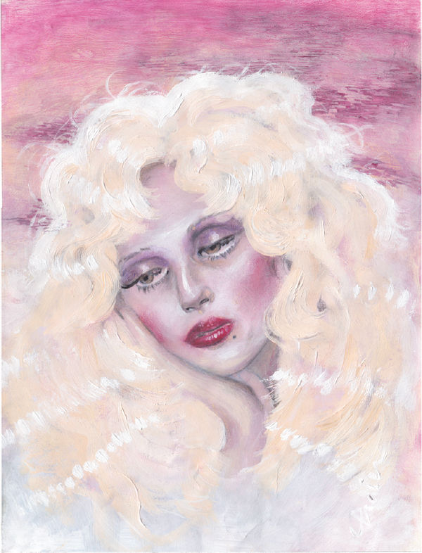 Lorena Prain Candy Candy, 2024 Acrylic and make up on paper