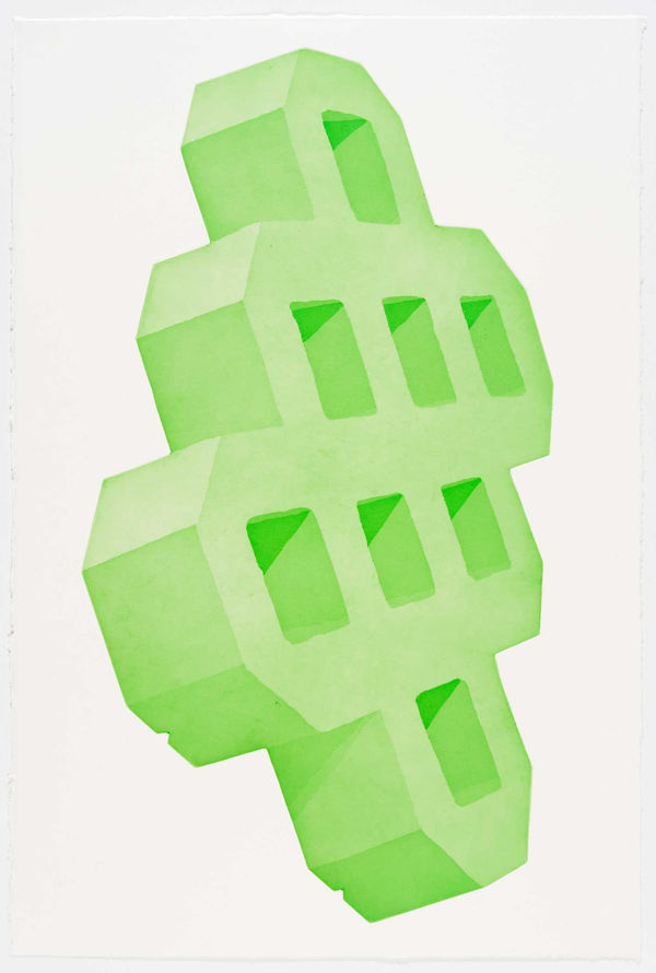 Courtney Sennish, Green Fluorescent Ground Cover, 2024