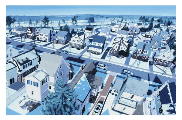Jessica Rohrer, Blue with Houses