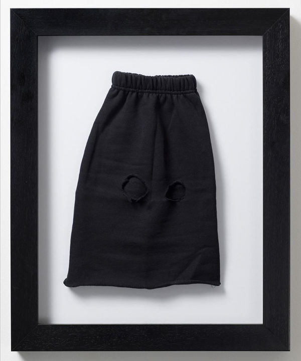 Gardar Eide Einarsson Blank (You'll never see my face in...), 2006 Framed altered sweat pant