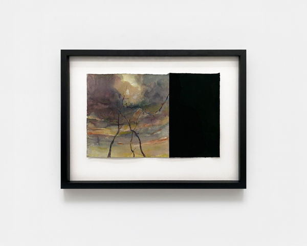 Michael Kvium Darkland Blues III, 2022 Watercolor and pastel on paper