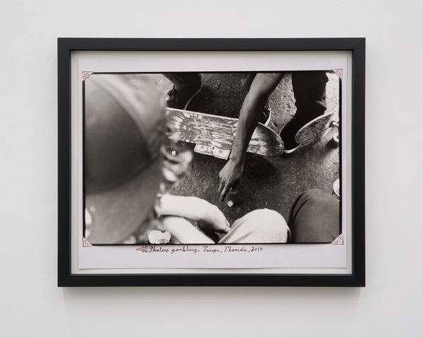 Ed Templeton Skaters Play Dice, Tampa, Florida, 2010 Gelatin Silver Print and Acrylic ink