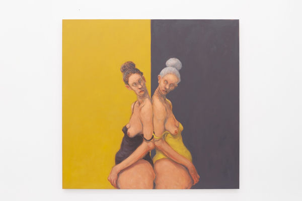 Michael Kvium A Pair, 2024 Oil on canvas