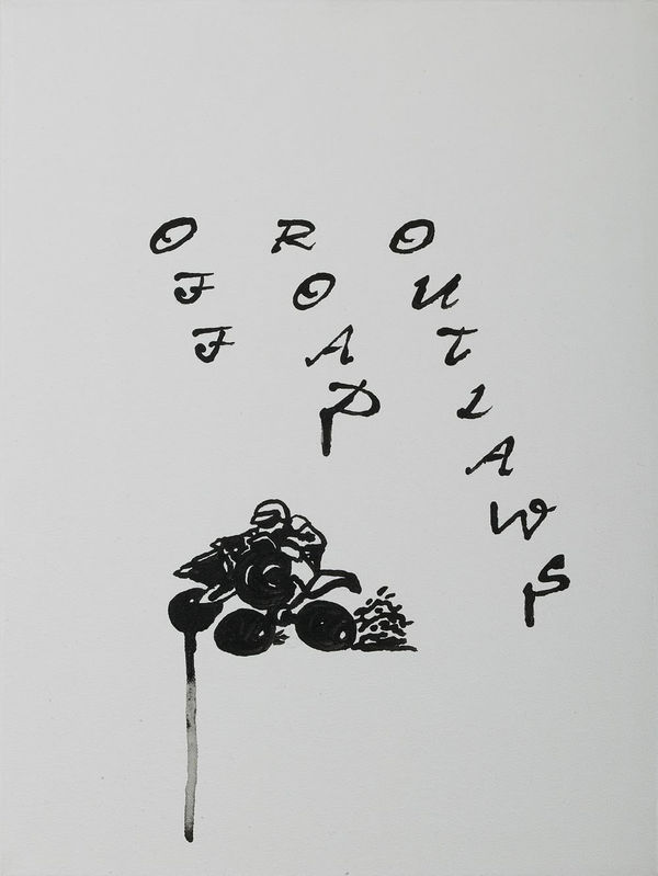 Gardar Eide Einarsson “Outlaw Logos (Off Road Outlaws) “, 2004 acrylic on canvas