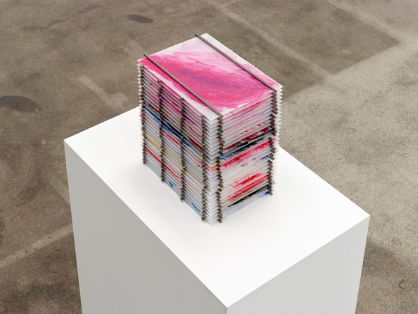 Tove Storch Untitled, 2020 Metal & group of unique drawings on vellum paper