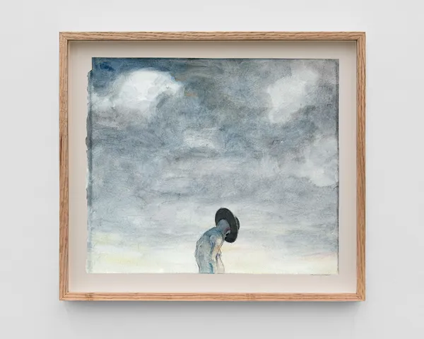 Michael Kvium Gennemsigtig udsigt, 2025 Watercolor on paper