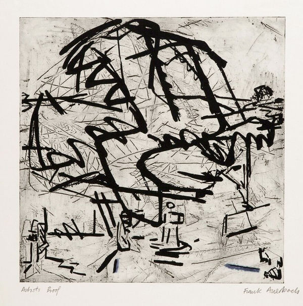 Frank Auerbach, Tree at Tretire, 1976