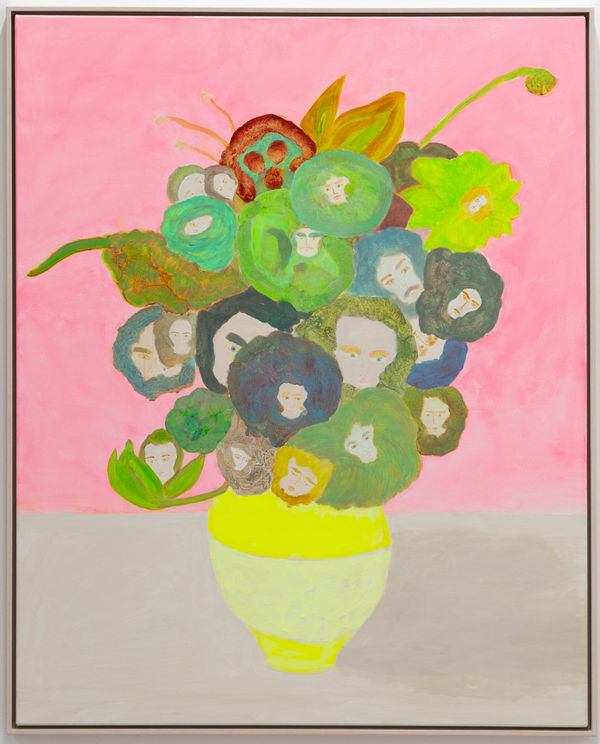 Joan Ross The son flowers, 2025 acrylic on canvas 100 x 80 cm