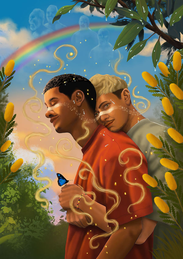 Dylan Mooney Love and legacy, 2025 digital illustration on paper Large: 118.9 x 84.1 cm | ed. of 5 + 2 AP Medium: 84.1 x 59.4 cm | ed. of 10 + 2 AP