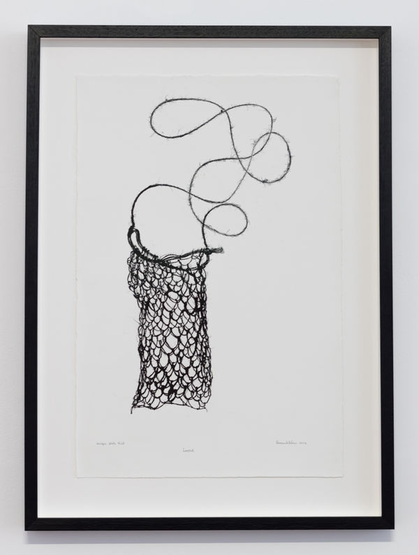 Kyra Mancktelow Looped I, 2022 ink impression on Hahnemühle paper 60 x 40 cm