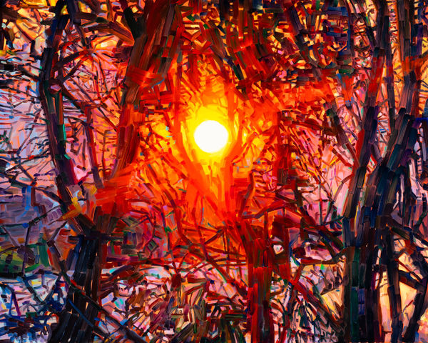 Holly Anderson Burning, 2025 oil on aluminium panel 42 x 52.5 cm