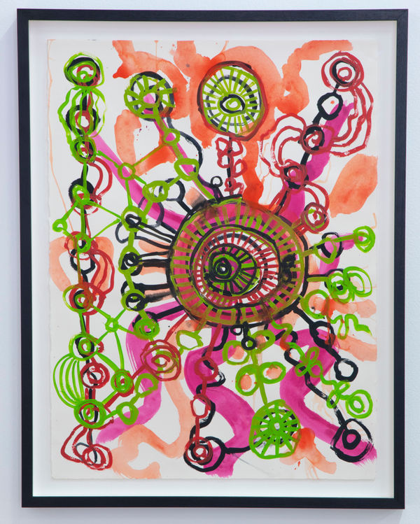 Sally Scales 521-24AS, 2024 acrylic on paper 76 x 56 cm