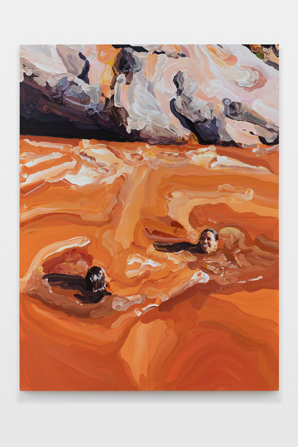 Thea Anamara Perkins Rise 2, 2025 acrylic on board 120 x 90 cm