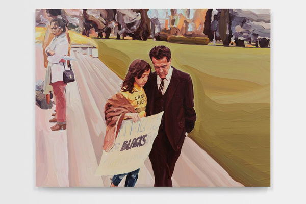 Thea Anamara Perkins Rise 1, 2025 acrylic on board 90 x 120 cm