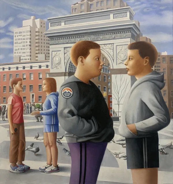 Amy Hill, Two Couples, 2025