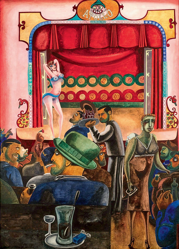 Edward Burra, Striptease, Harlem, c1934
